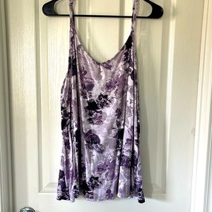 Torrid purple floral tank top